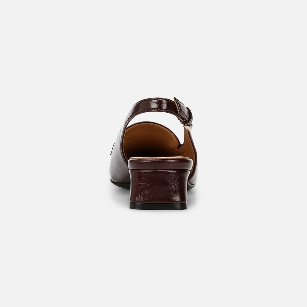 Naturalizer Garner Slingback - Merlot Red Faux Leather Naturalizer Garner Slingback - Merlot Red Faux Leather