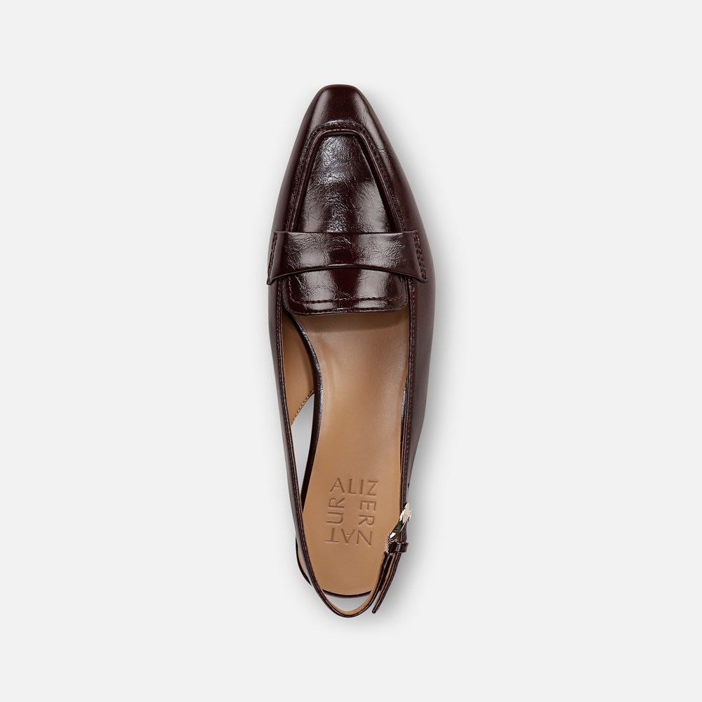 Naturalizer Garner Slingback - Merlot Red Faux Leather Naturalizer Garner Slingback - Merlot Red Faux Leather