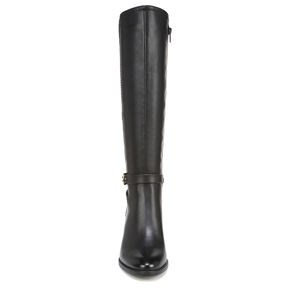 Naturalizer SOUL Uptown Wide Calf Knee High Boot - Black Faux Leather Naturalizer SOUL Uptown Wide Calf Knee High Boot - Black Faux Leather