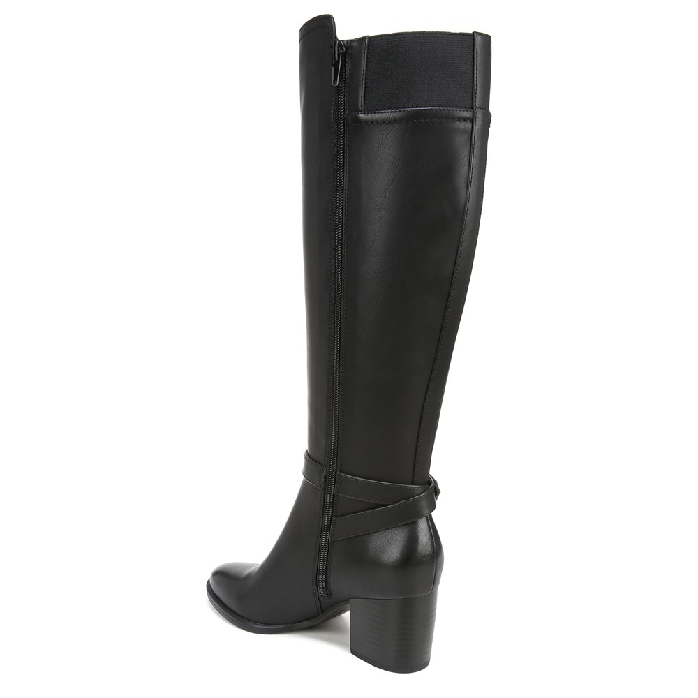 Naturalizer SOUL Uptown Wide Calf Knee High Boot - Black Faux Leather Naturalizer SOUL Uptown Wide Calf Knee High Boot - Black Faux Leather