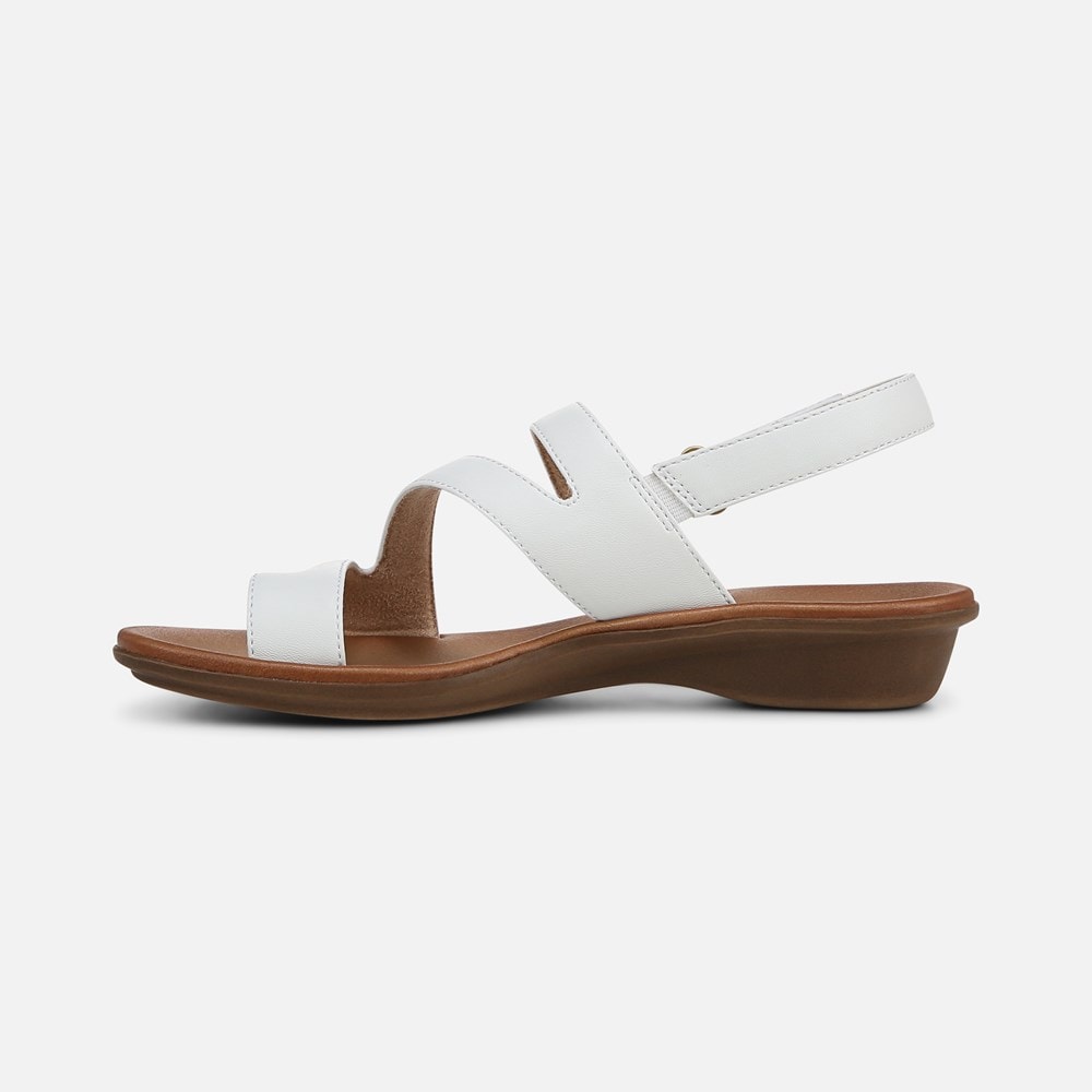 Naturalizer Soul Shakina Sandal - White Faux Leather Naturalizer Soul Shakina Sandal - White Faux Leather