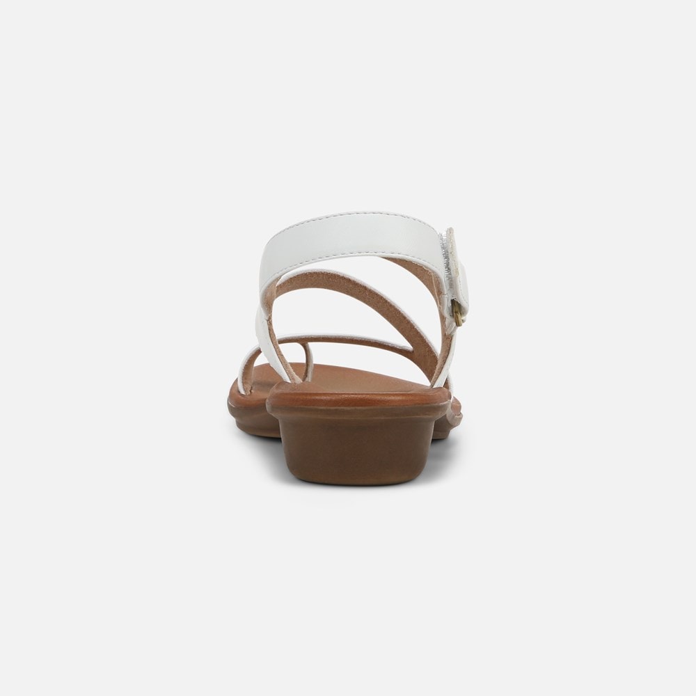 Naturalizer Soul Shakina Sandal - White Faux Leather Naturalizer Soul Shakina Sandal - White Faux Leather