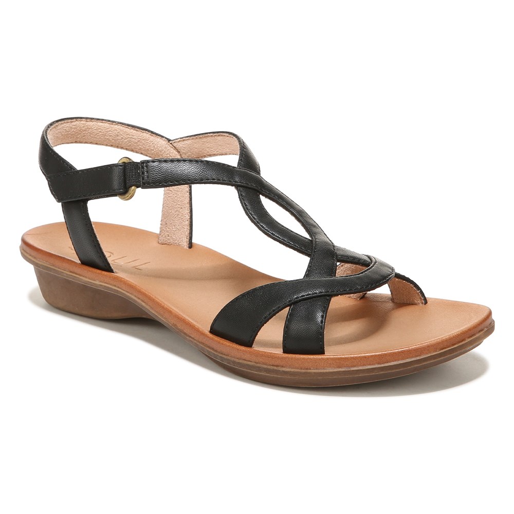 Naturalizer SOUL Solo Sandal - Black Synthetic Naturalizer SOUL Solo Sandal - Black Synthetic
