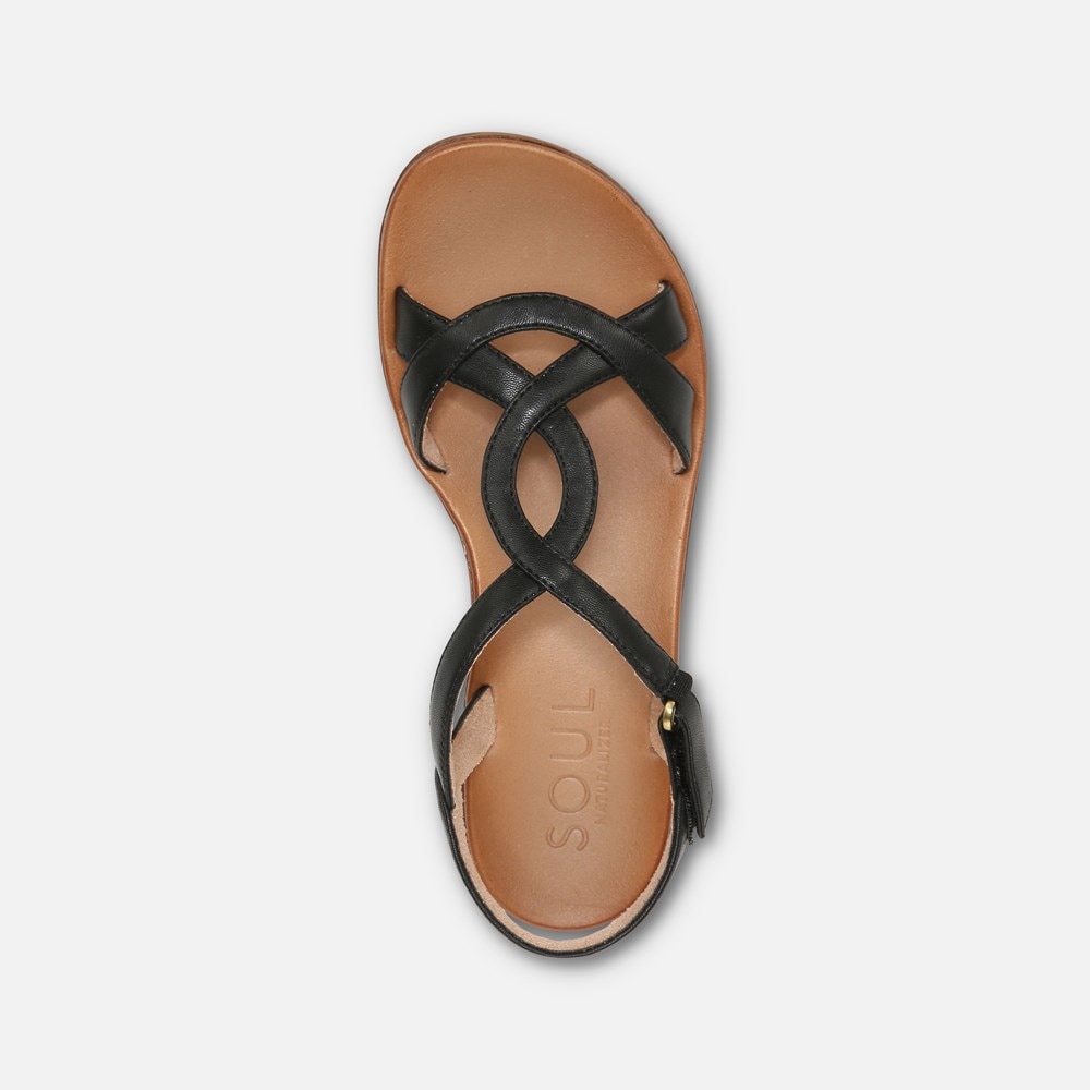 Naturalizer SOUL Solo Sandal - Black Synthetic Naturalizer SOUL Solo Sandal - Black Synthetic