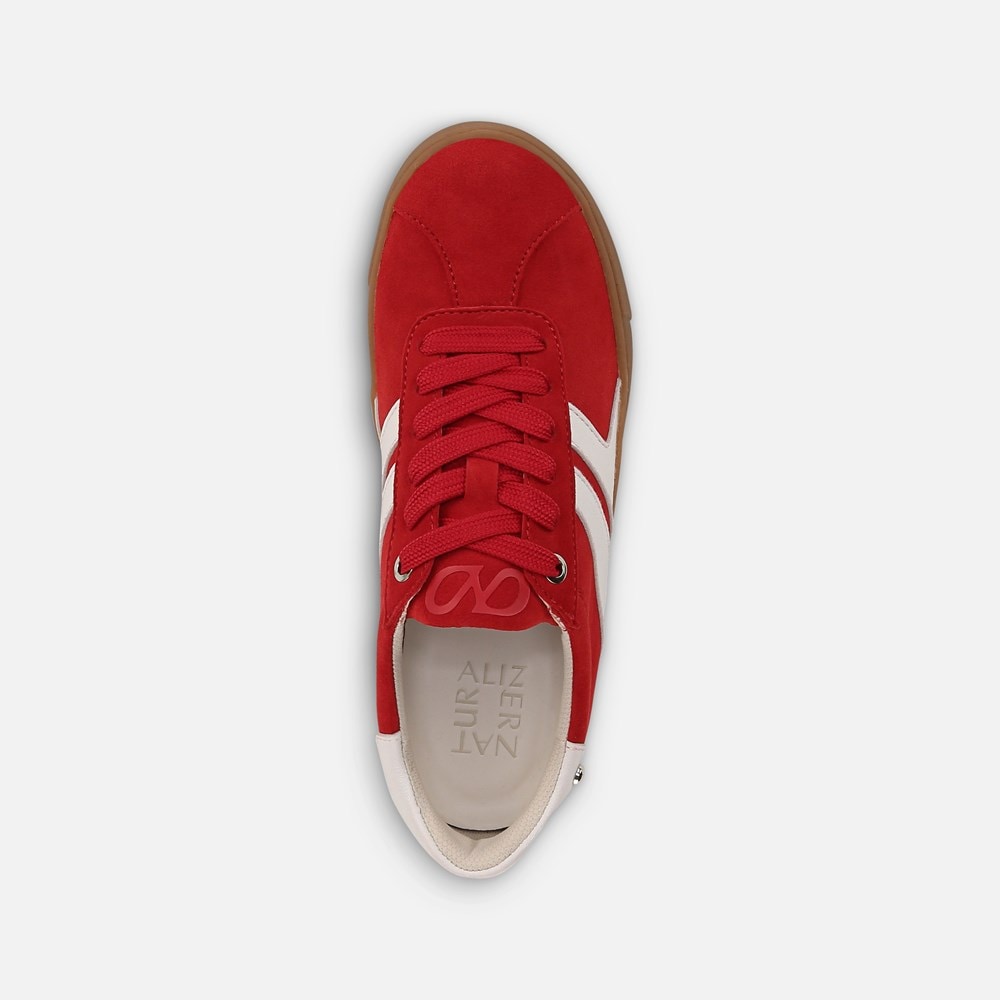 Naturalizer Medina Lace Up Sneaker - Crimson Red Suede Naturalizer Medina Lace Up Sneaker - Crimson Red Suede