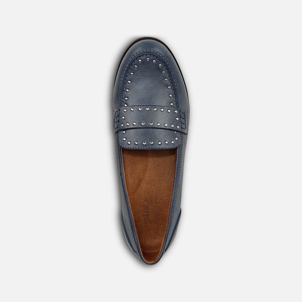 Naturalizer Milo Stud Loafer - Indigo Blue Faux Leather Naturalizer Milo Stud Loafer - Indigo Blue Faux Leather