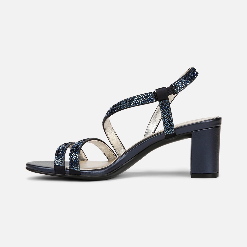 Naturalizer Vanessa 3 Sandal - French Navy Satin Naturalizer Vanessa 3 Sandal - French Navy Satin