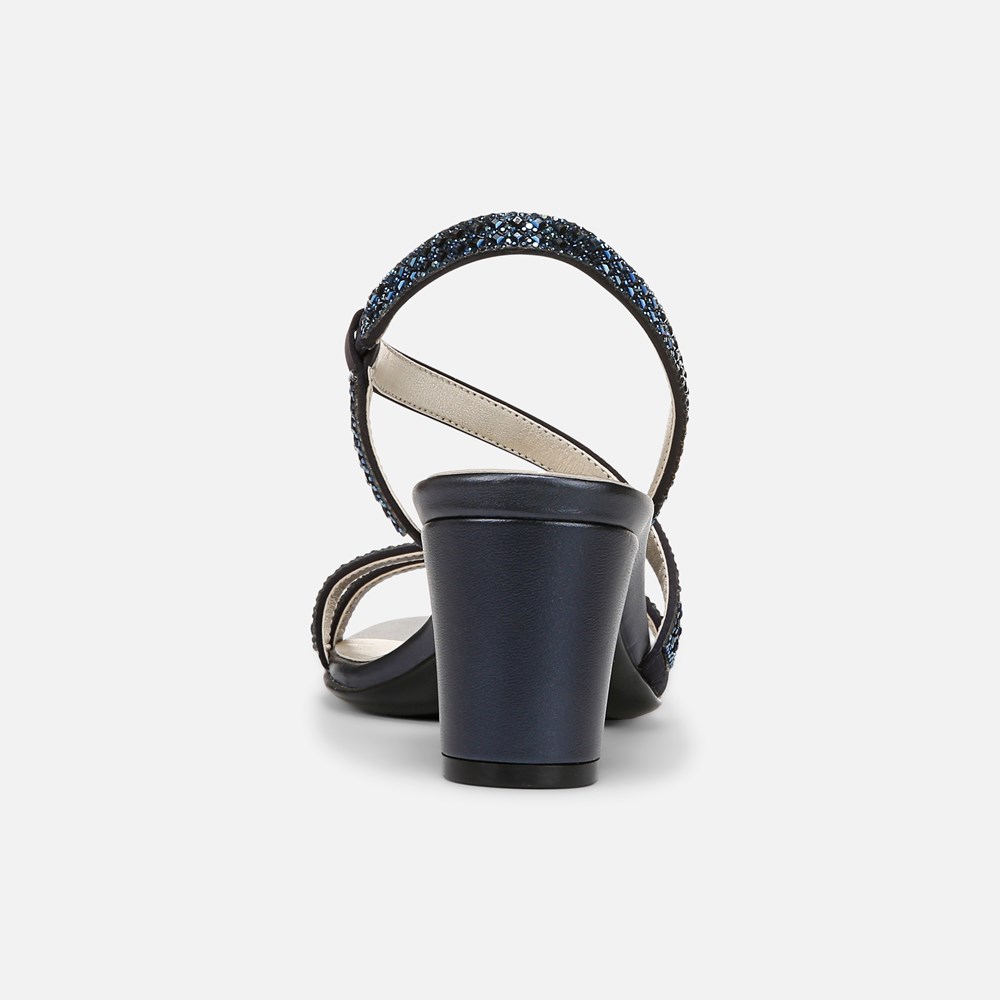 Naturalizer Vanessa 3 Sandal - French Navy Satin Naturalizer Vanessa 3 Sandal - French Navy Satin