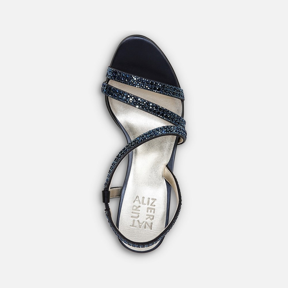 Naturalizer Vanessa 3 Sandal - French Navy Satin Naturalizer Vanessa 3 Sandal - French Navy Satin