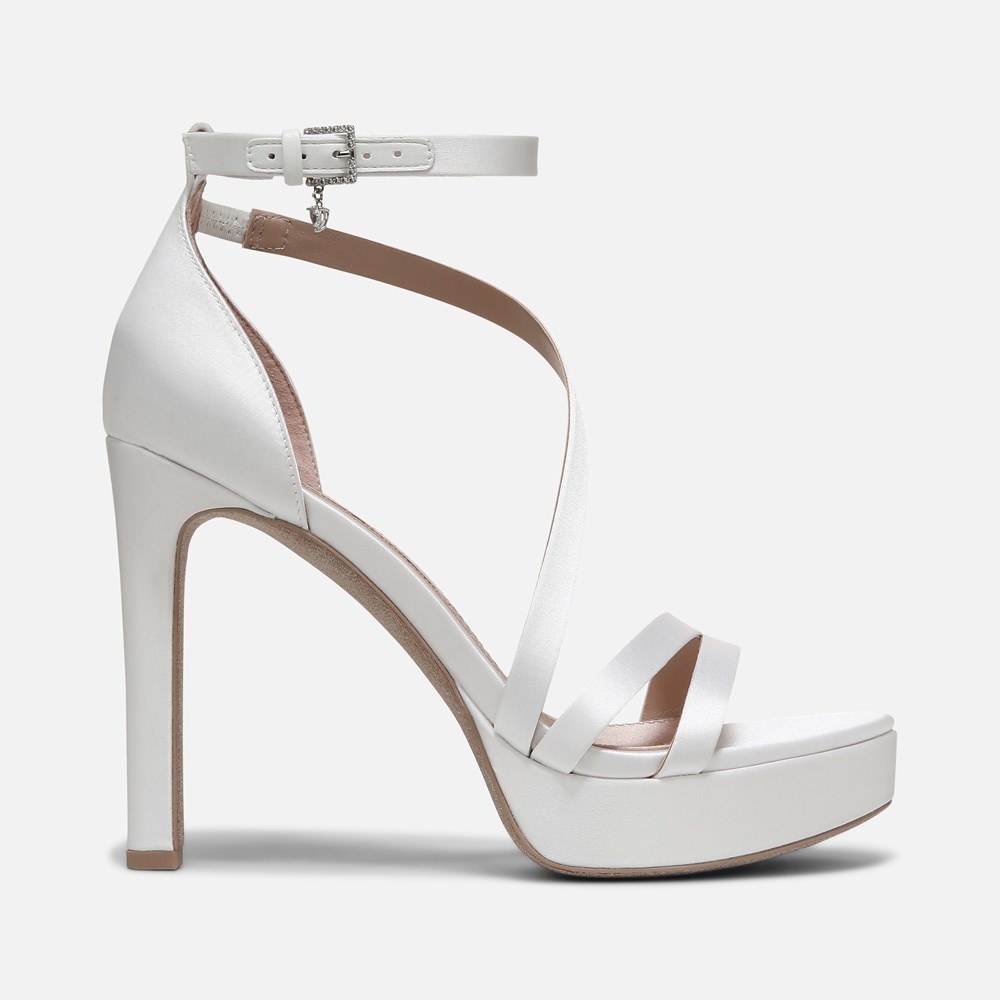 Naturalizer Love 2 Dress Sandal - Silk White Fabric Naturalizer Love 2 Dress Sandal - Silk White Fabric