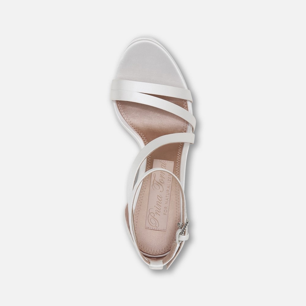 Naturalizer Love 2 Dress Sandal - Silk White Fabric Naturalizer Love 2 Dress Sandal - Silk White Fabric