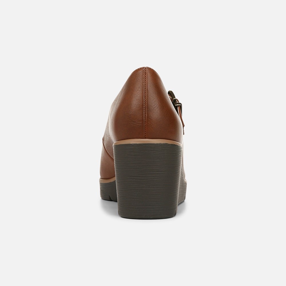 Naturalizer SOUL Adore Mary Jane Wedge - Toffee Brown Faux Leather Naturalizer SOUL Adore Mary Jane Wedge - Toffee Brown Faux Leather