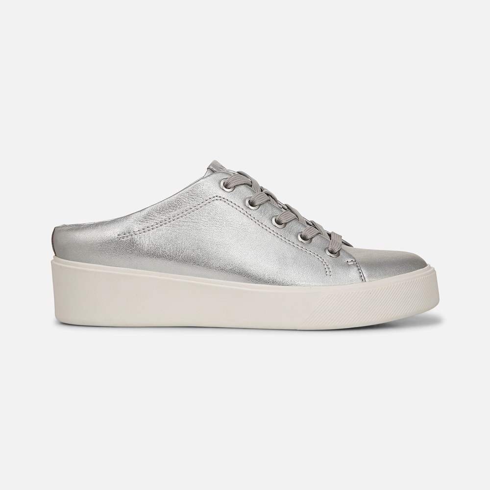 Naturalizer Morrison Mule Slip On - Silver Leather Naturalizer Morrison Mule Slip On - Silver Leather