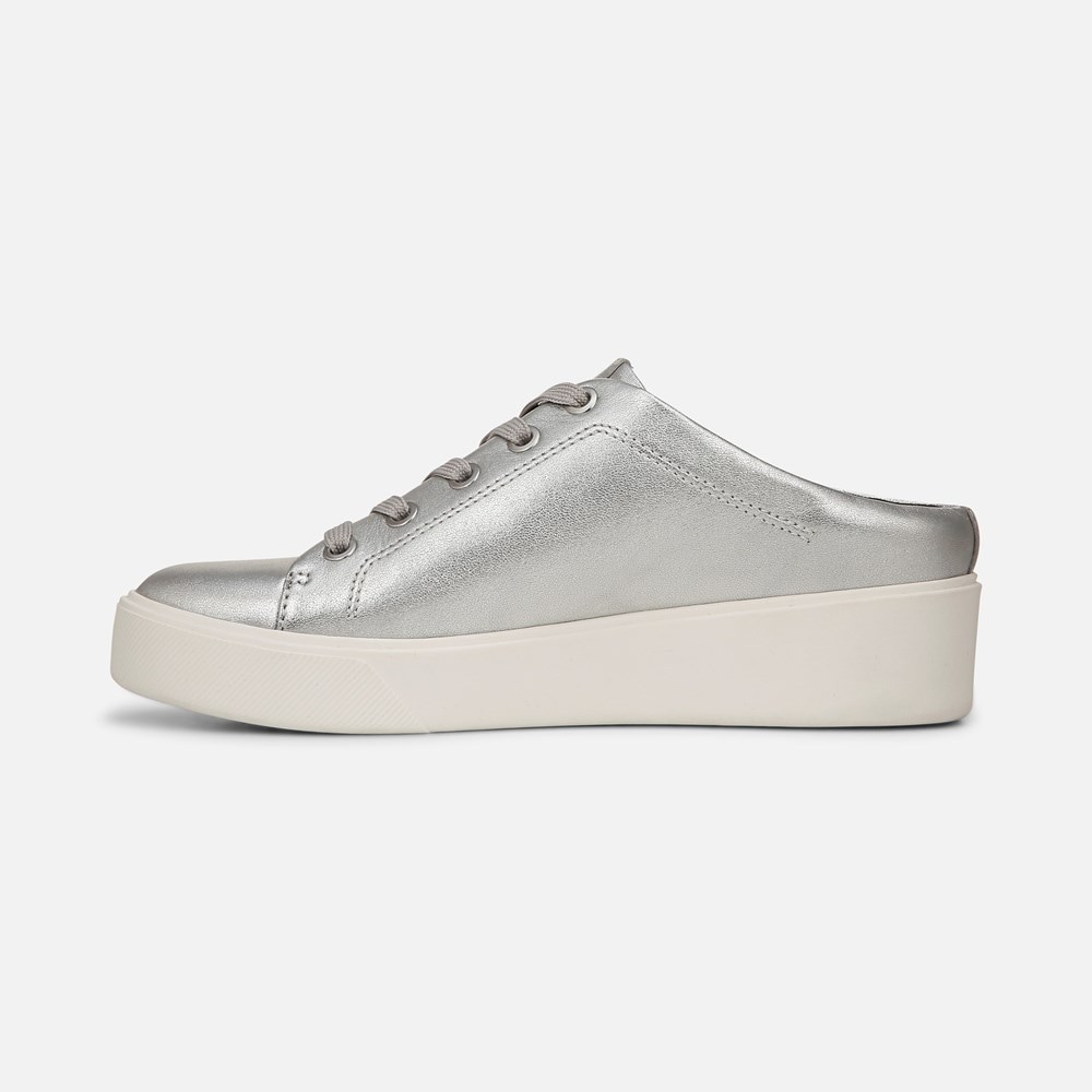 Naturalizer Morrison Mule Slip On - Silver Leather Naturalizer Morrison Mule Slip On - Silver Leather