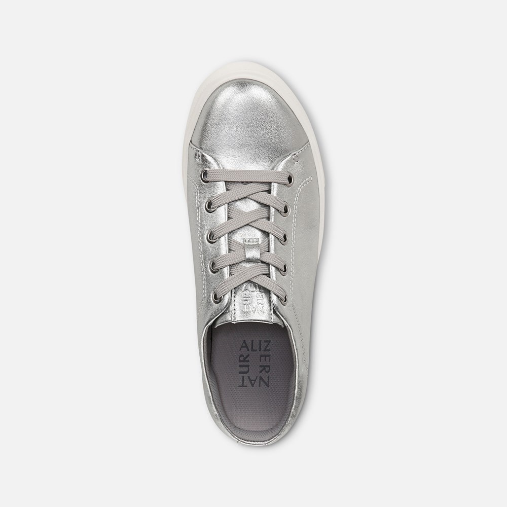 Naturalizer Morrison Mule Slip On - Silver Leather Naturalizer Morrison Mule Slip On - Silver Leather