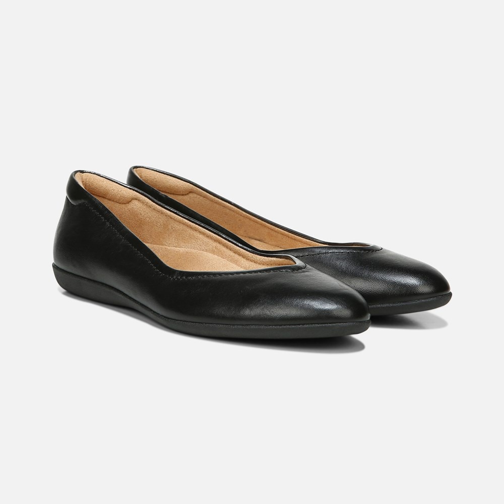 Naturalizer Vivienne Flat - Black Leather