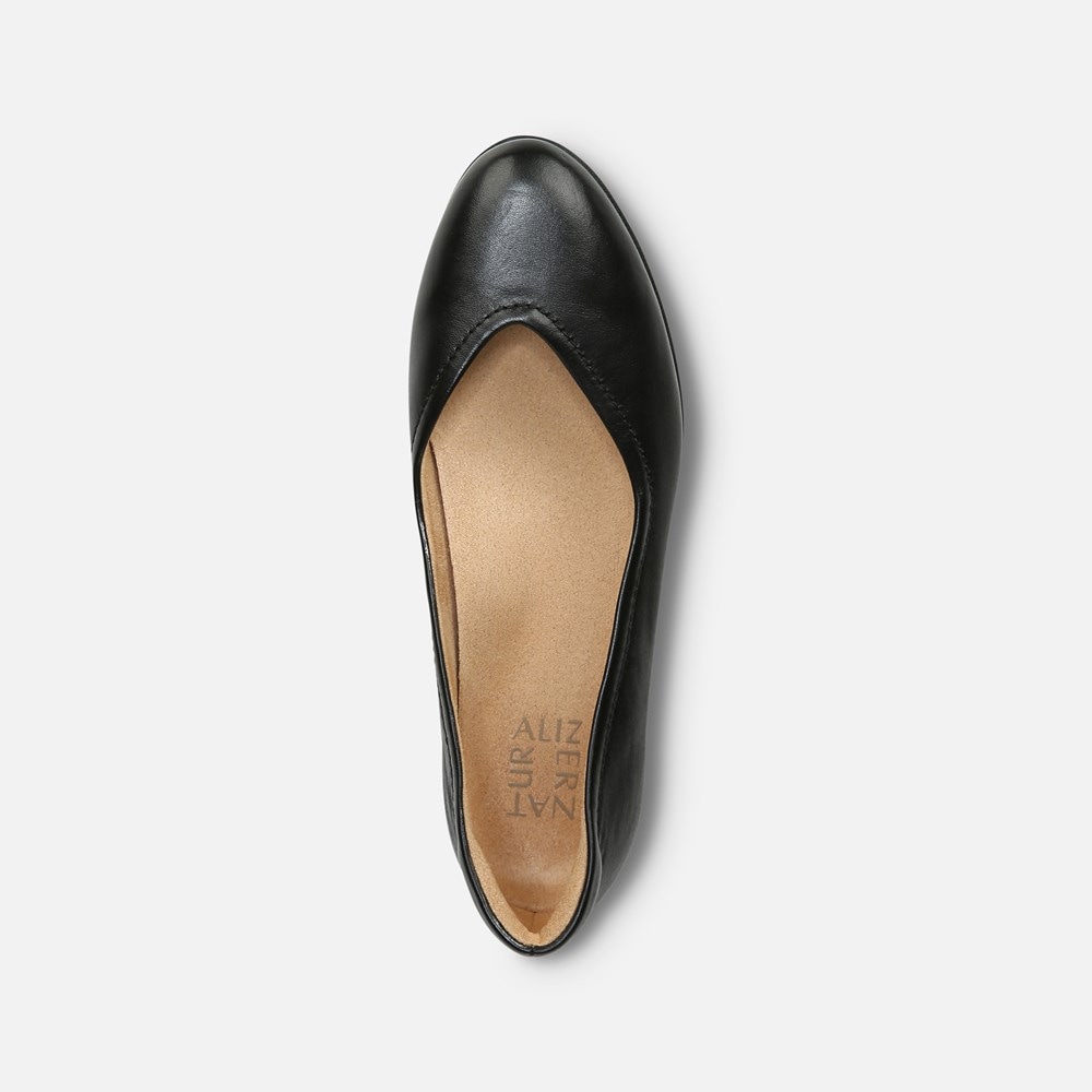 Naturalizer Vivienne Flat - Black Leather Naturalizer Vivienne Flat - Black Leather