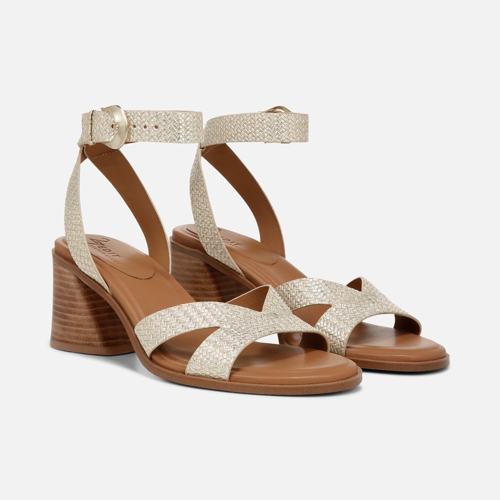 Naturalizer 27 EDIT Yumi Ankle Strap Sandal - Cremosa Taupe Leather Naturalizer 27 EDIT Yumi Ankle Strap Sandal - Cremosa Taupe Leather