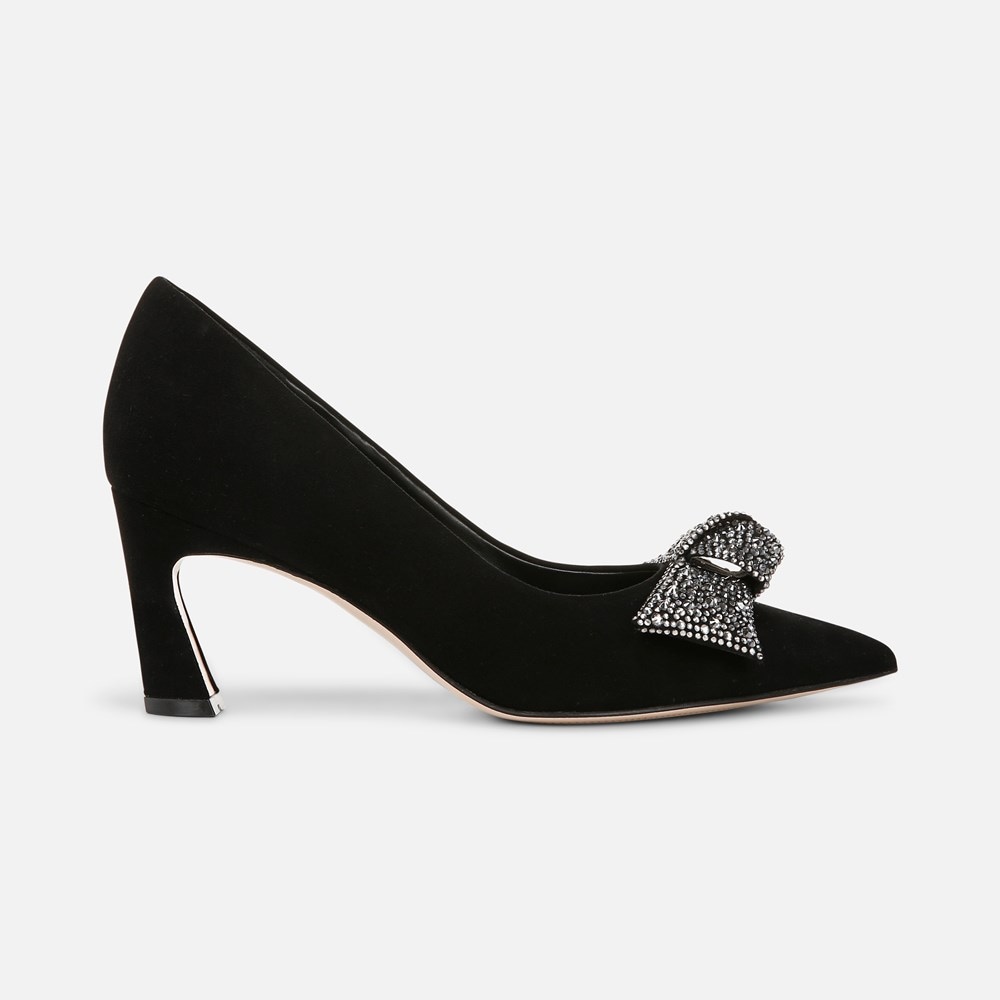 Naturalizer 27 EDIT Emery Bow Pump - Black Suede Naturalizer 27 EDIT Emery Bow Pump - Black Suede