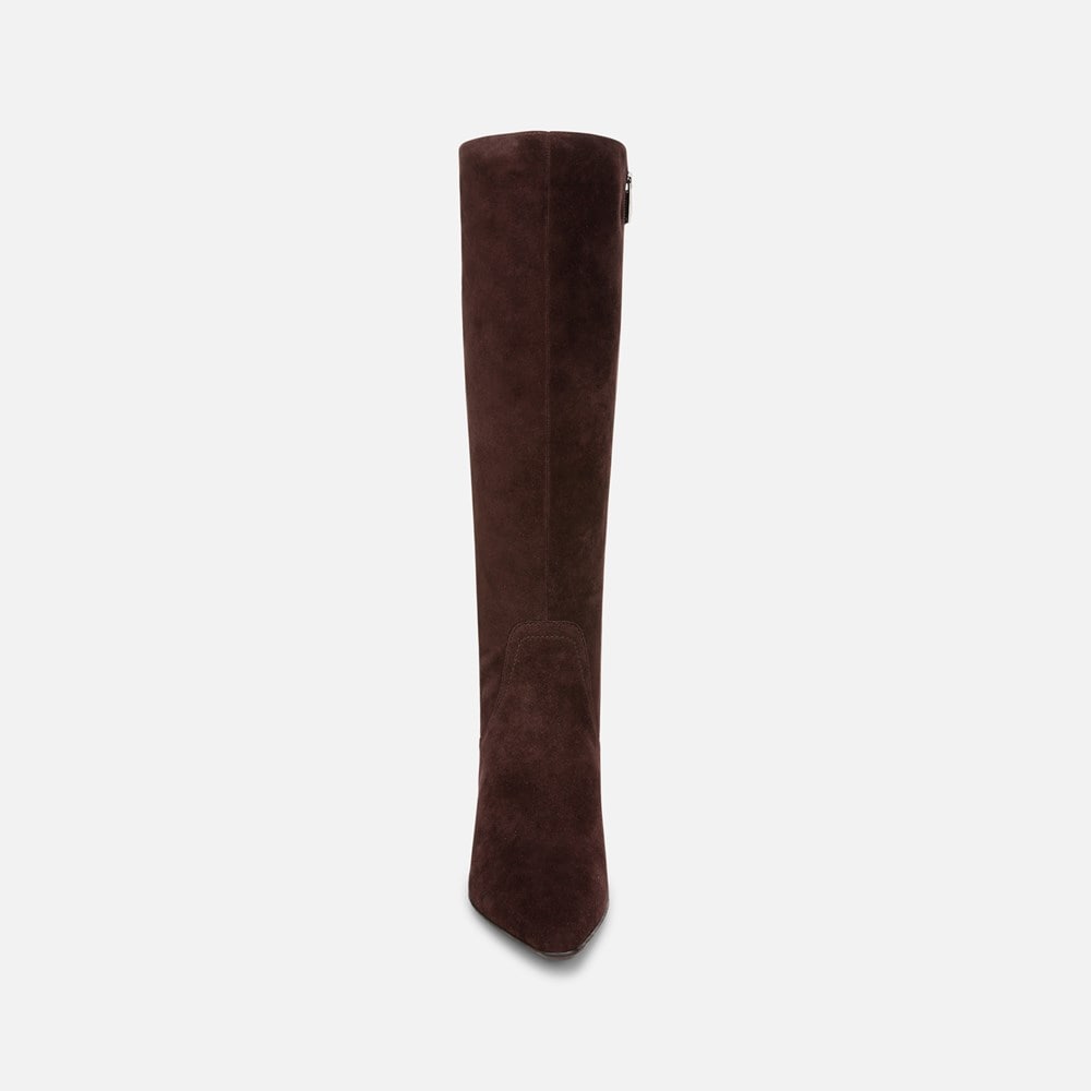 Naturalizer Deesha Knee High Boot - Mahogany Brown Suede Naturalizer Deesha Knee High Boot - Mahogany Brown Suede