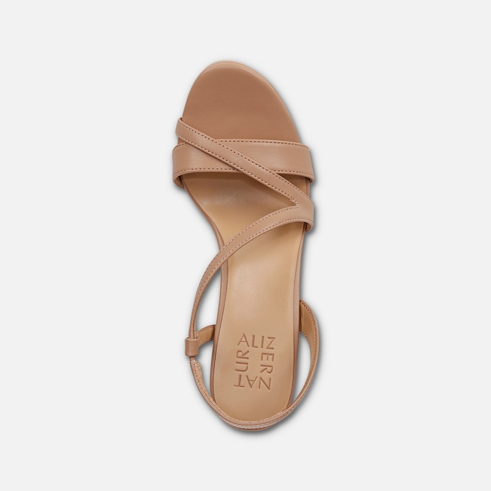 Naturalizer Abby Dress Sandal - Taupe Smooth Faux Leather Naturalizer Abby Dress Sandal - Taupe Smooth Faux Leather
