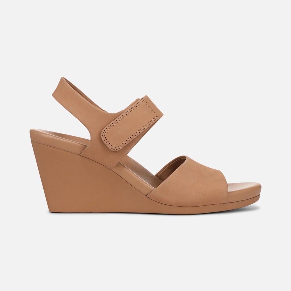 Naturalizer Imani Wedge Sandal - Cookie Dough Nubuck Naturalizer Imani Wedge Sandal - Cookie Dough Nubuck