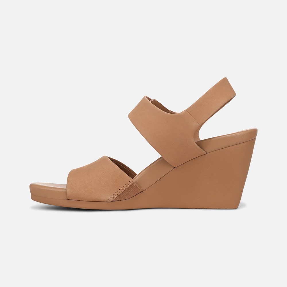 Naturalizer Imani Wedge Sandal - Cookie Dough Nubuck Naturalizer Imani Wedge Sandal - Cookie Dough Nubuck