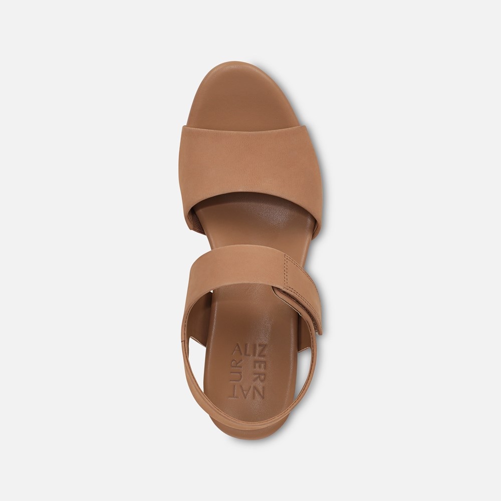Naturalizer Imani Wedge Sandal - Cookie Dough Nubuck Naturalizer Imani Wedge Sandal - Cookie Dough Nubuck