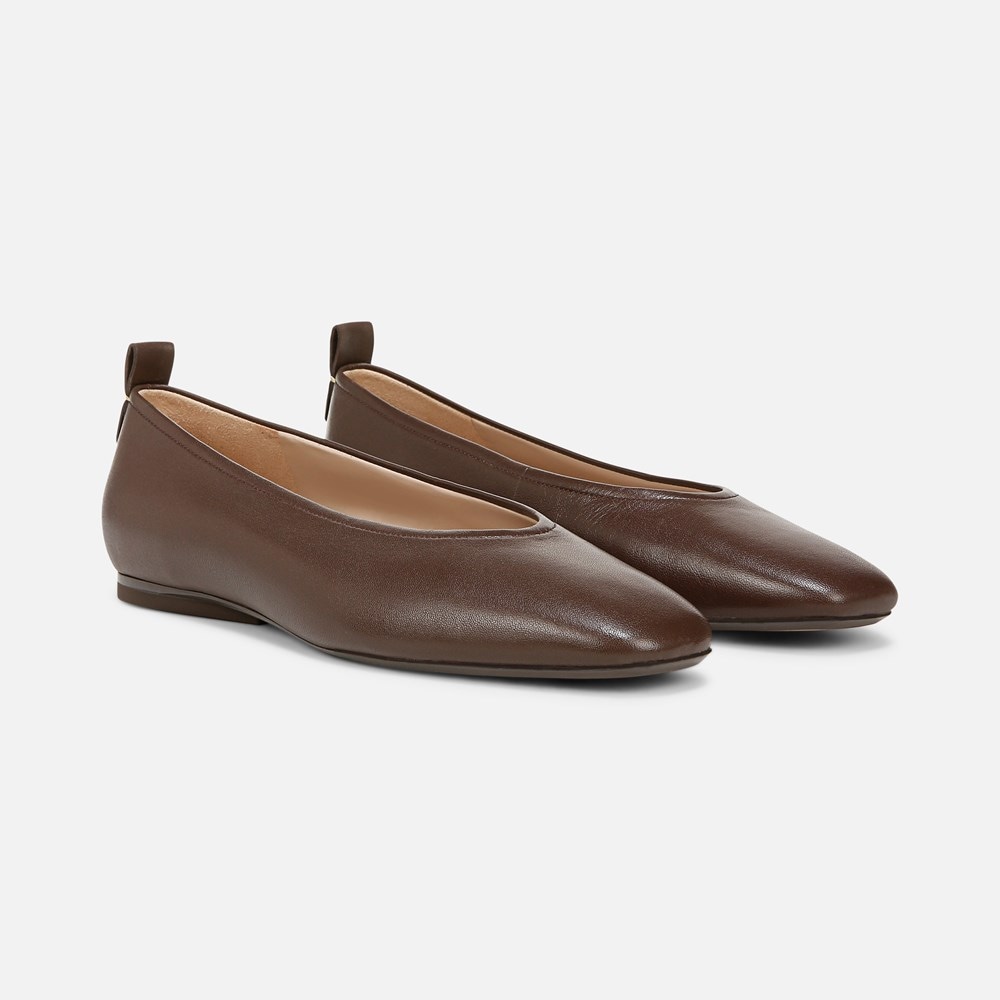 Naturalizer 27 Edit Carla Flat - Chocolate Leather