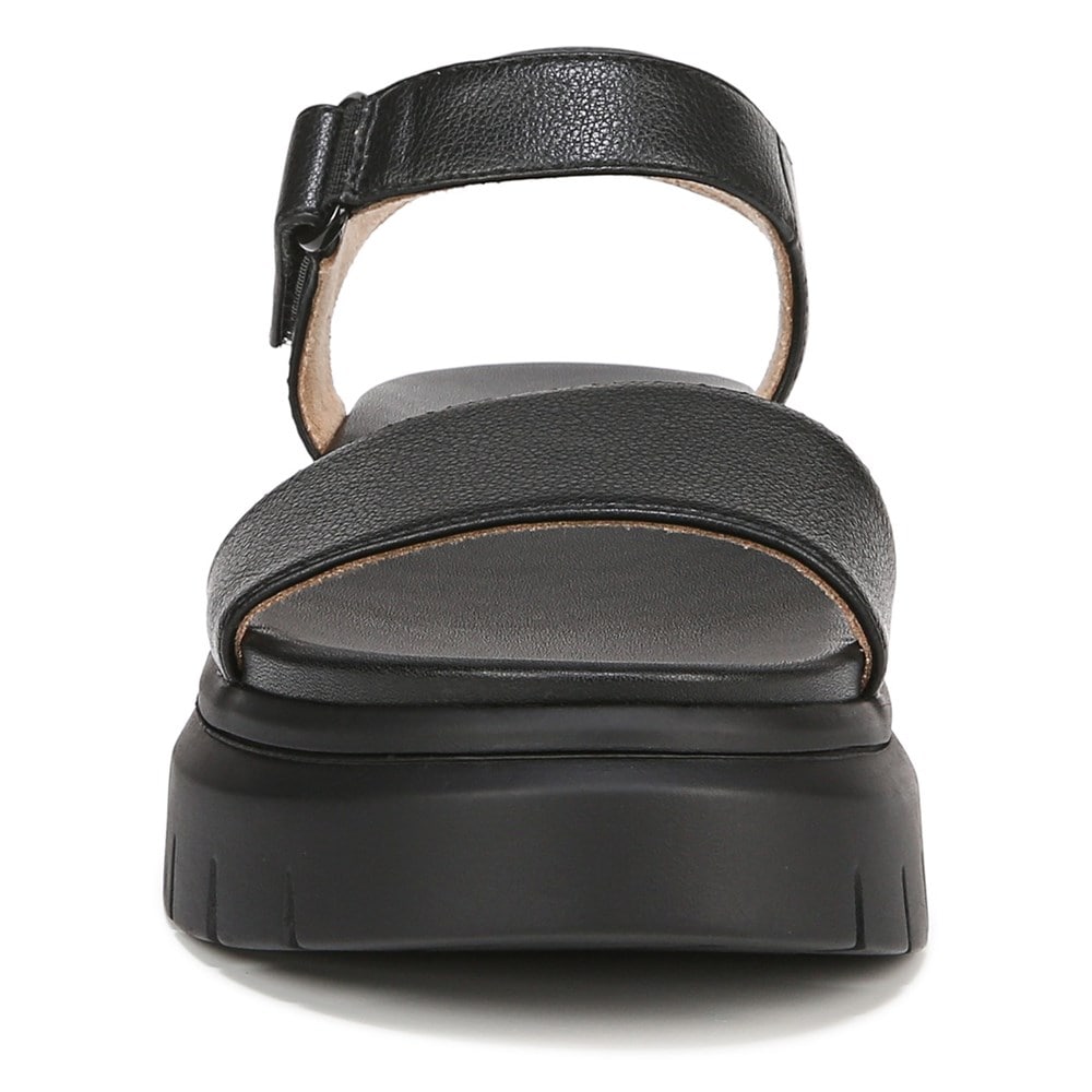 Naturalizer SOUL Poppi Wedge Sandal - Black tumbled Naturalizer SOUL Poppi Wedge Sandal - Black tumbled