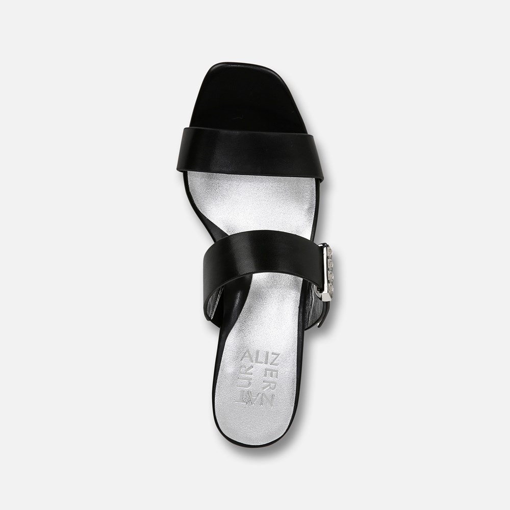 Naturalizer Ida 2 Dress Sandal - Black Faux Leather Naturalizer Ida 2 Dress Sandal - Black Faux Leather