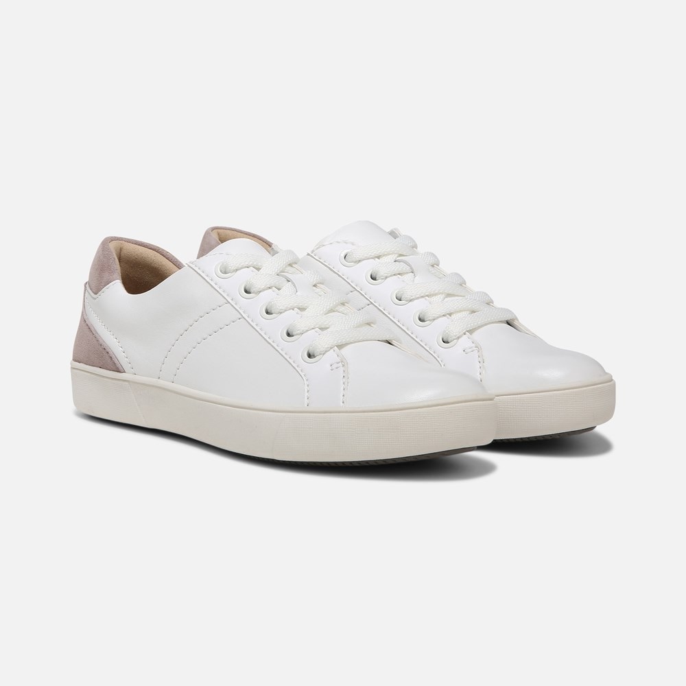 Naturalizer Morrison Sneaker - White/Taupe Leather