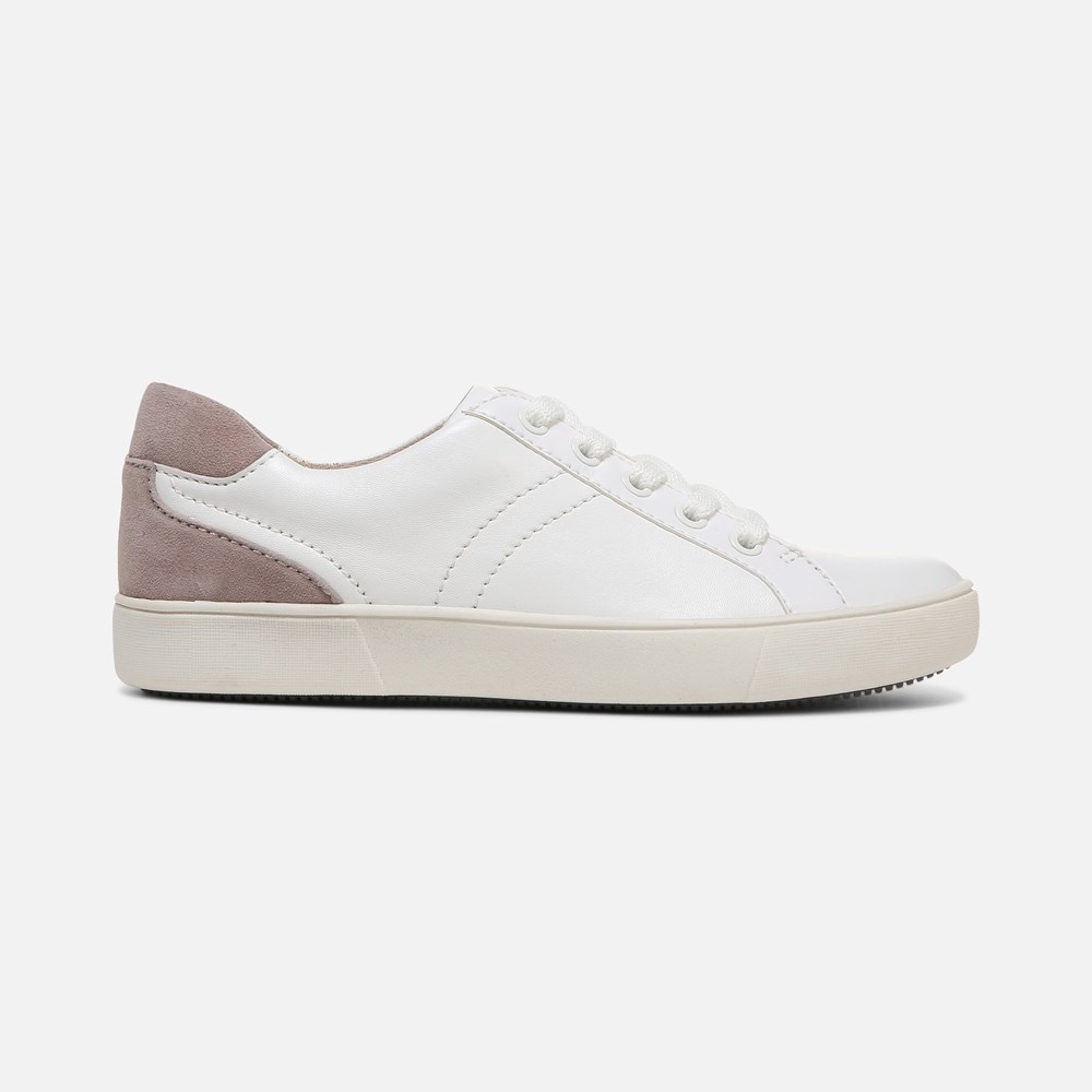 Naturalizer Morrison Sneaker - White/Taupe Leather Naturalizer Morrison Sneaker - White/Taupe Leather