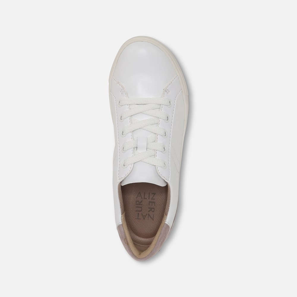 Naturalizer Morrison Sneaker - White/Taupe Leather Naturalizer Morrison Sneaker - White/Taupe Leather