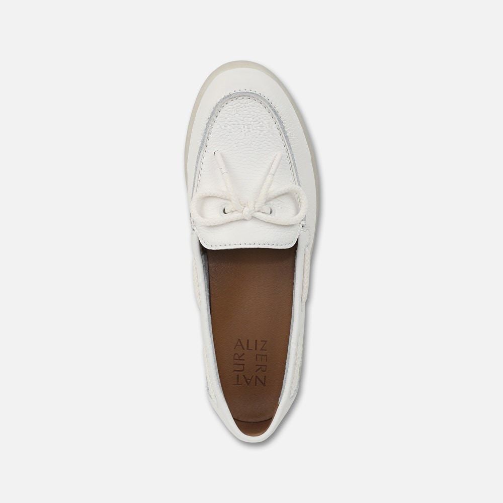 Naturalizer Keel Boat Shoe - Warm White Leather Naturalizer Keel Boat Shoe - Warm White Leather