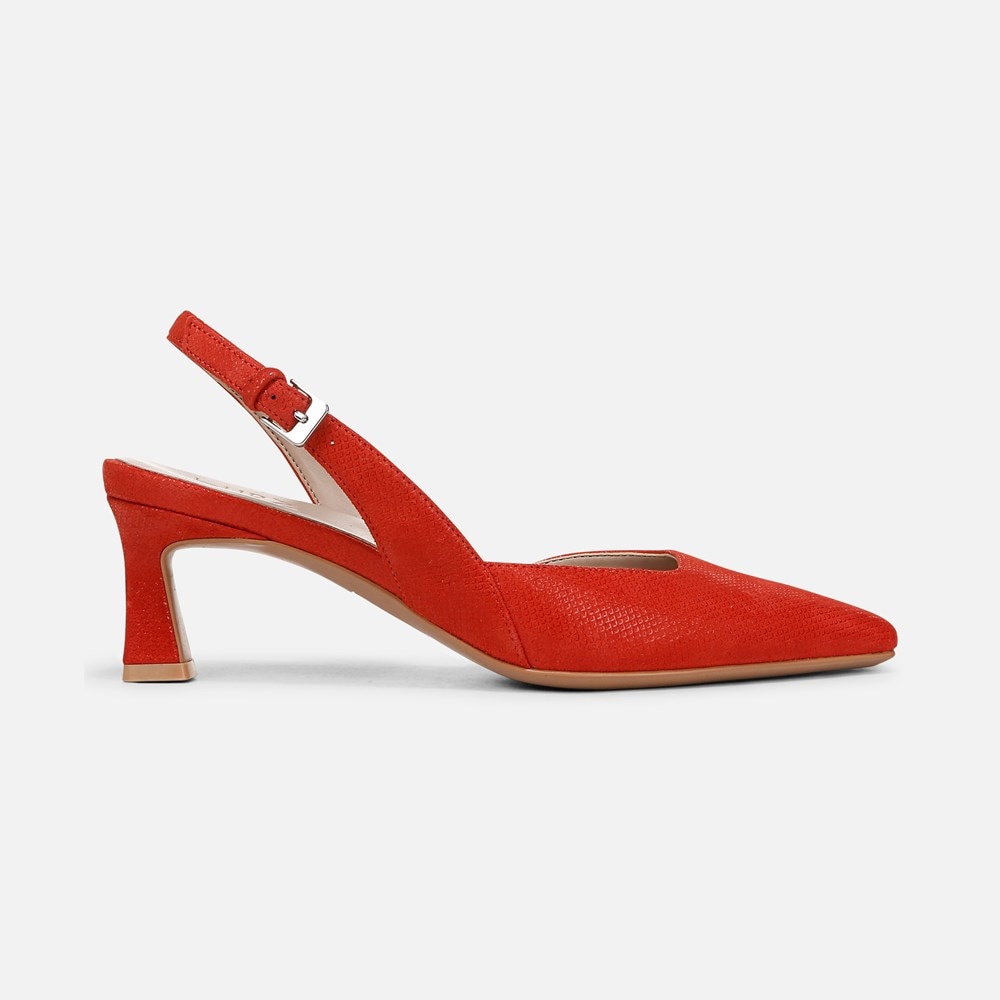 Naturalizer Dalary Slingback Pump - Maserati Red Suede Naturalizer Dalary Slingback Pump - Maserati Red Suede