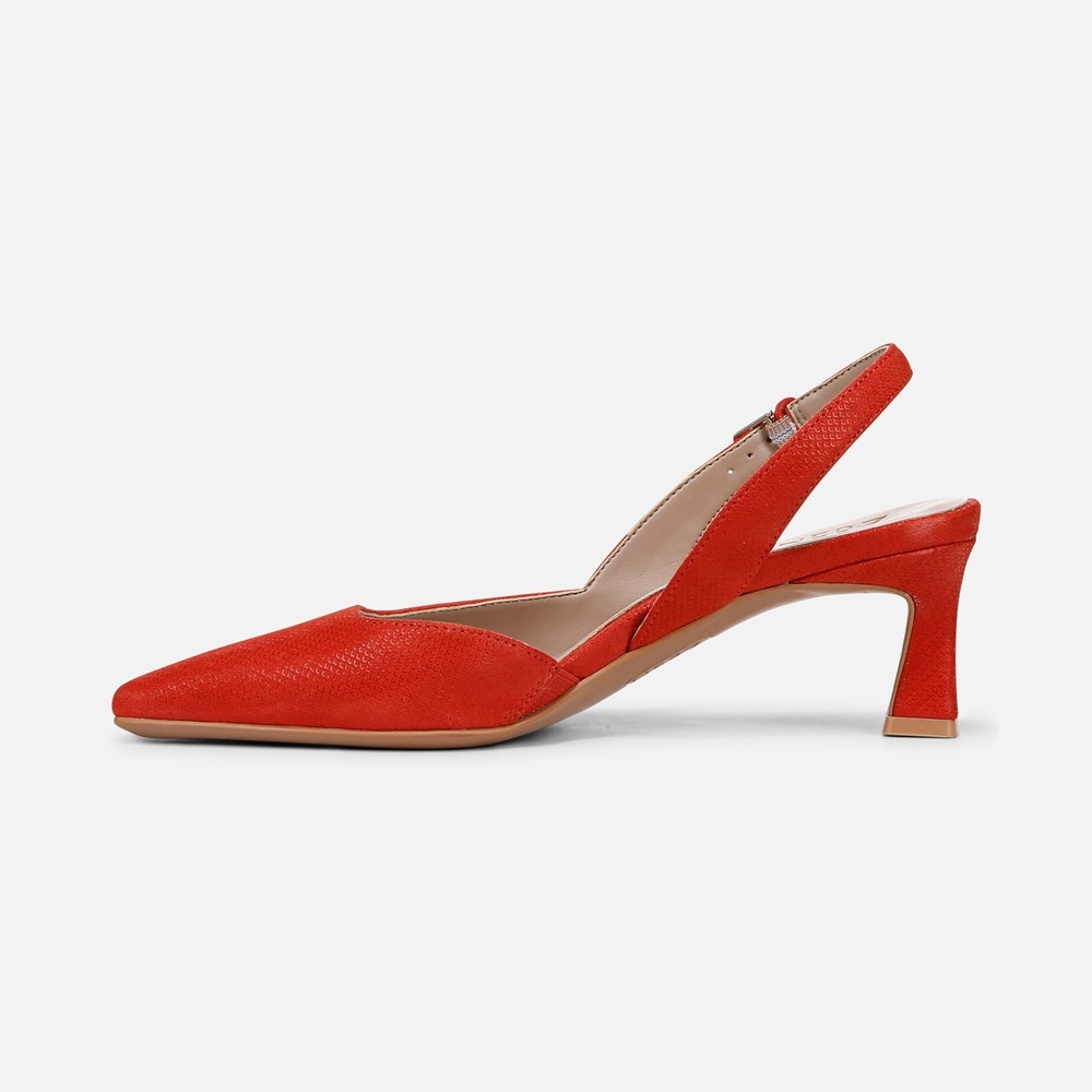 Naturalizer Dalary Slingback Pump - Maserati Red Suede Naturalizer Dalary Slingback Pump - Maserati Red Suede