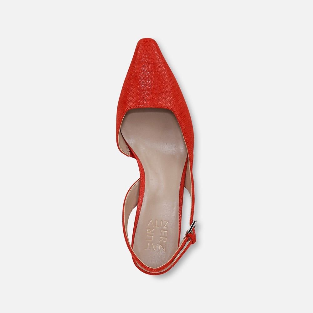 Naturalizer Dalary Slingback Pump - Maserati Red Suede Naturalizer Dalary Slingback Pump - Maserati Red Suede