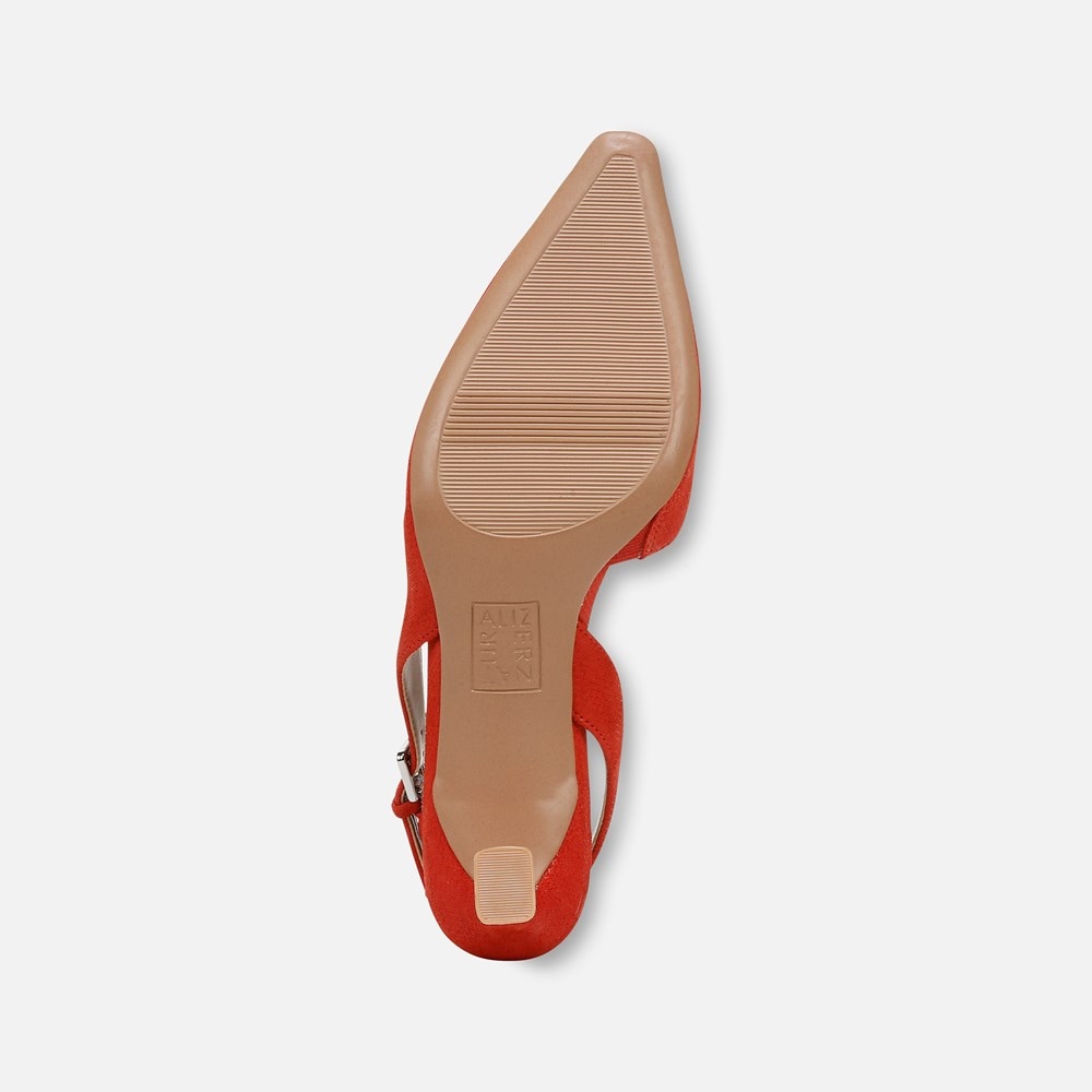Naturalizer Dalary Slingback Pump - Maserati Red Suede Naturalizer Dalary Slingback Pump - Maserati Red Suede