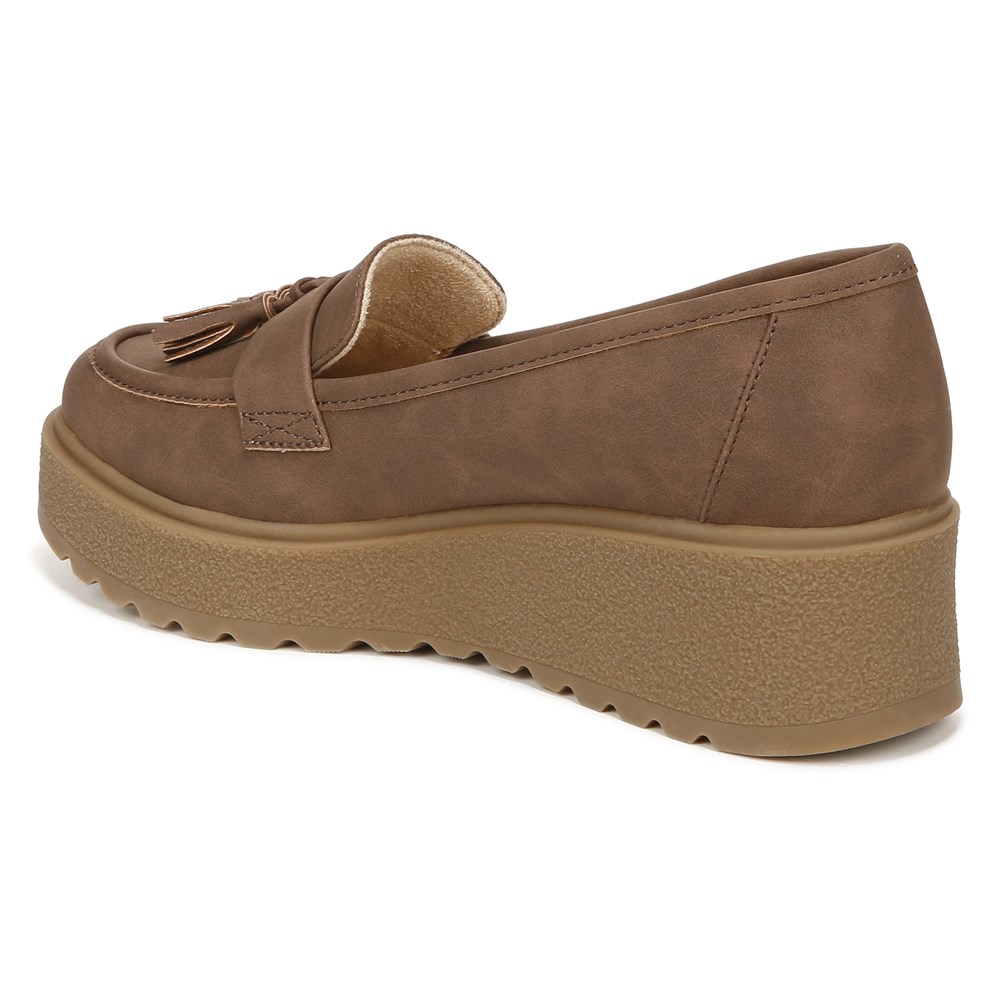 Naturalizer SOUL Josie Lug Loafer - Cinnamon Brown Synthetic Naturalizer SOUL Josie Lug Loafer - Cinnamon Brown Synthetic