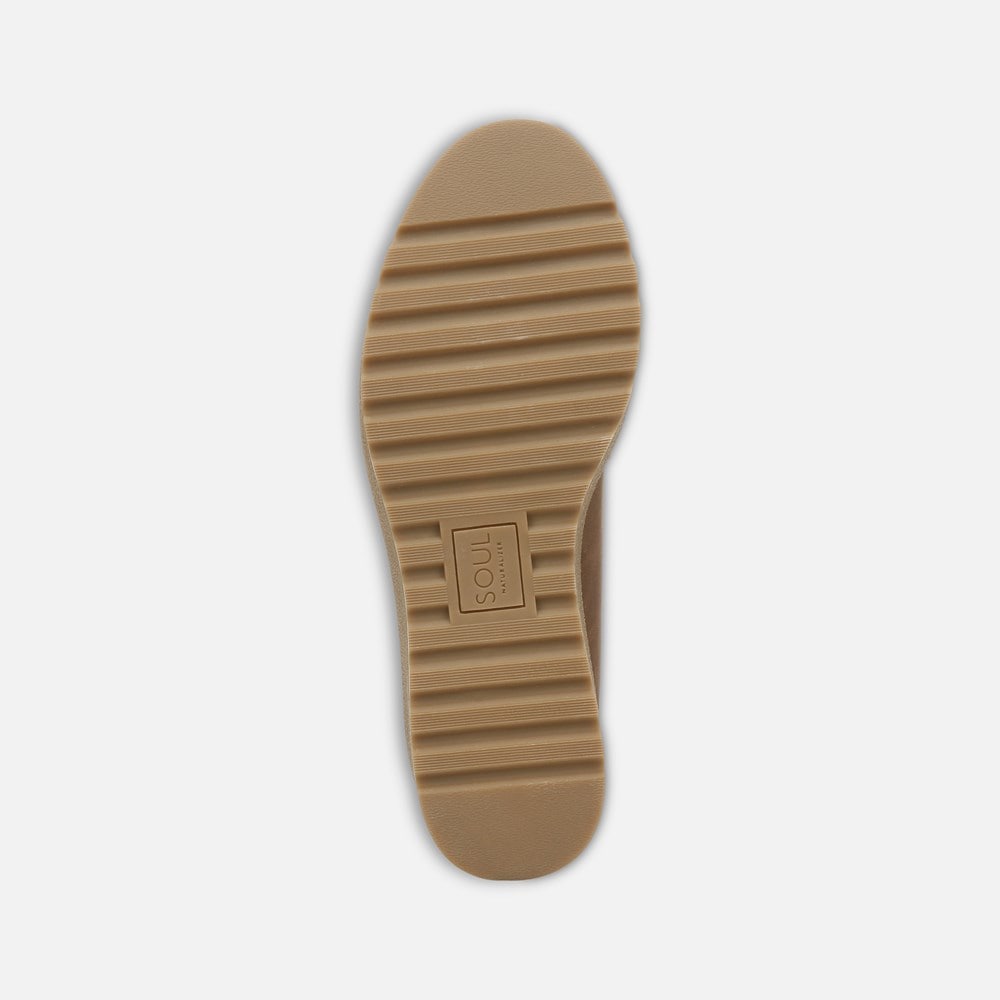 Naturalizer SOUL Josie Lug Loafer - Cinnamon Brown Synthetic Naturalizer SOUL Josie Lug Loafer - Cinnamon Brown Synthetic