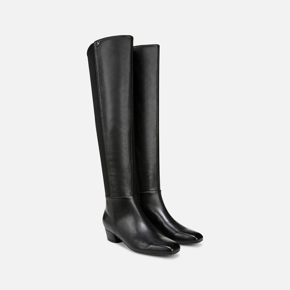 Naturalizer Reese Over The Knee Boot - Black Leather
