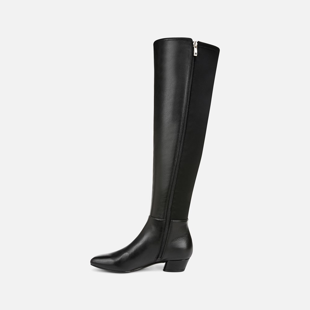 Naturalizer Reese Over The Knee Boot - Black Leather Naturalizer Reese Over The Knee Boot - Black Leather