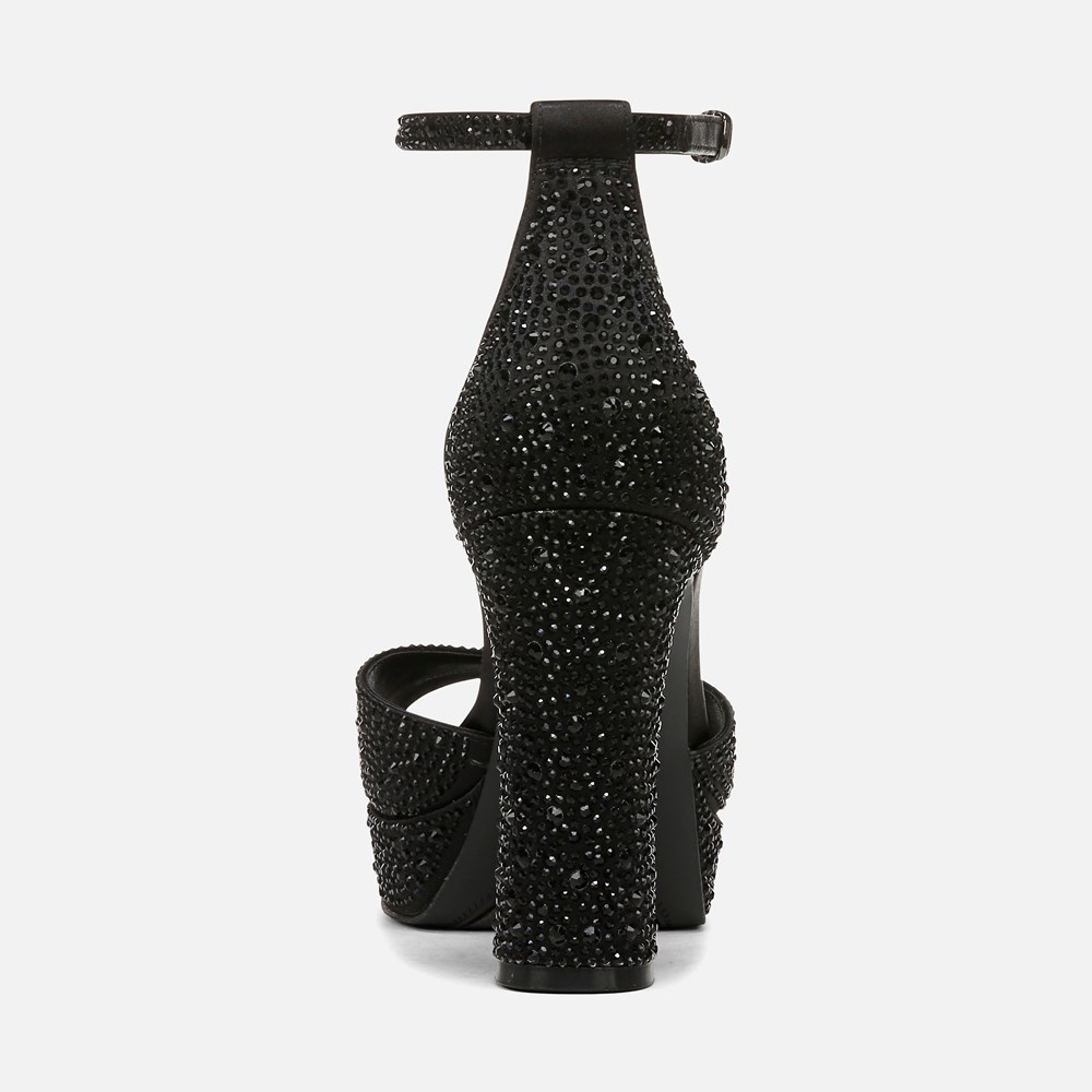 Naturalizer 27 Edit Delphie Dress Sandal - Black Satin Fabric Naturalizer 27 Edit Delphie Dress Sandal - Black Satin Fabric