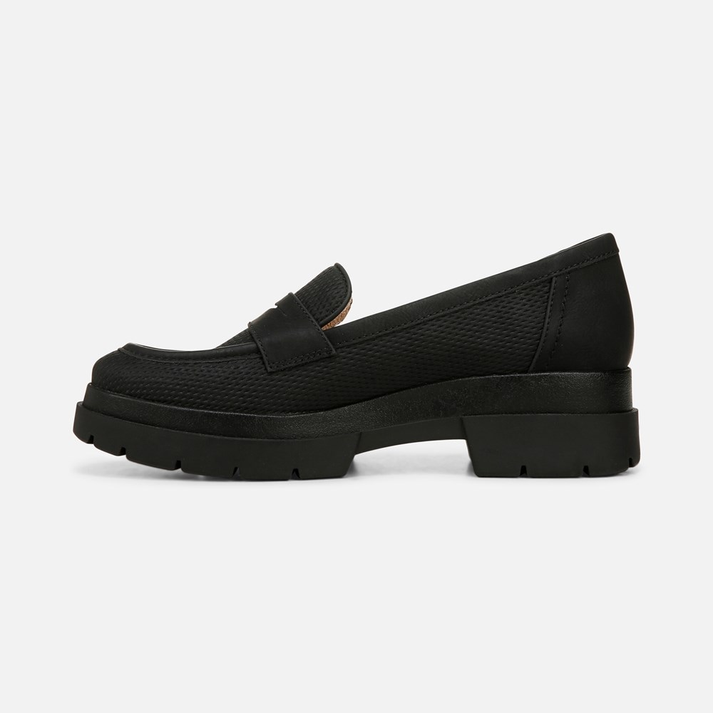 Naturalizer SOUL Ophelia Lug Sole Loafer - Black Faux Leather Naturalizer SOUL Ophelia Lug Sole Loafer - Black Faux Leather