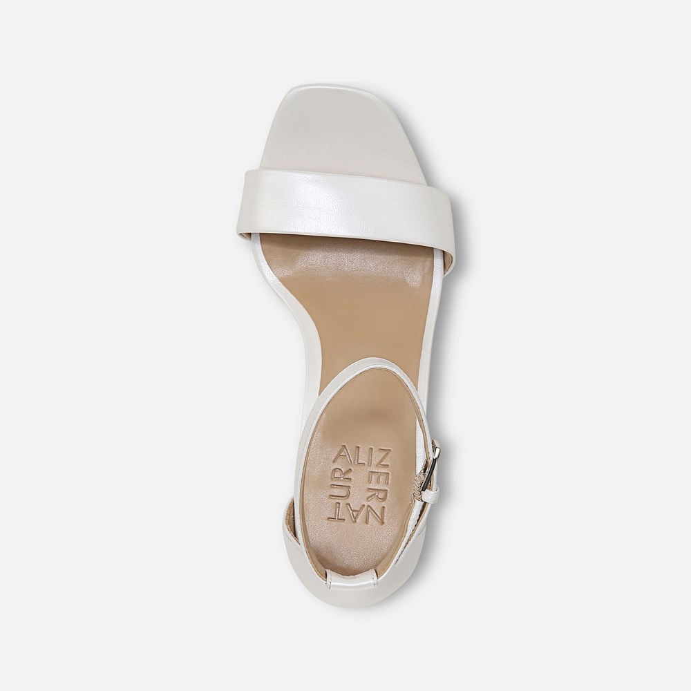 Naturalizer Joy Dress Sandal - White Leather Naturalizer Joy Dress Sandal - White Leather