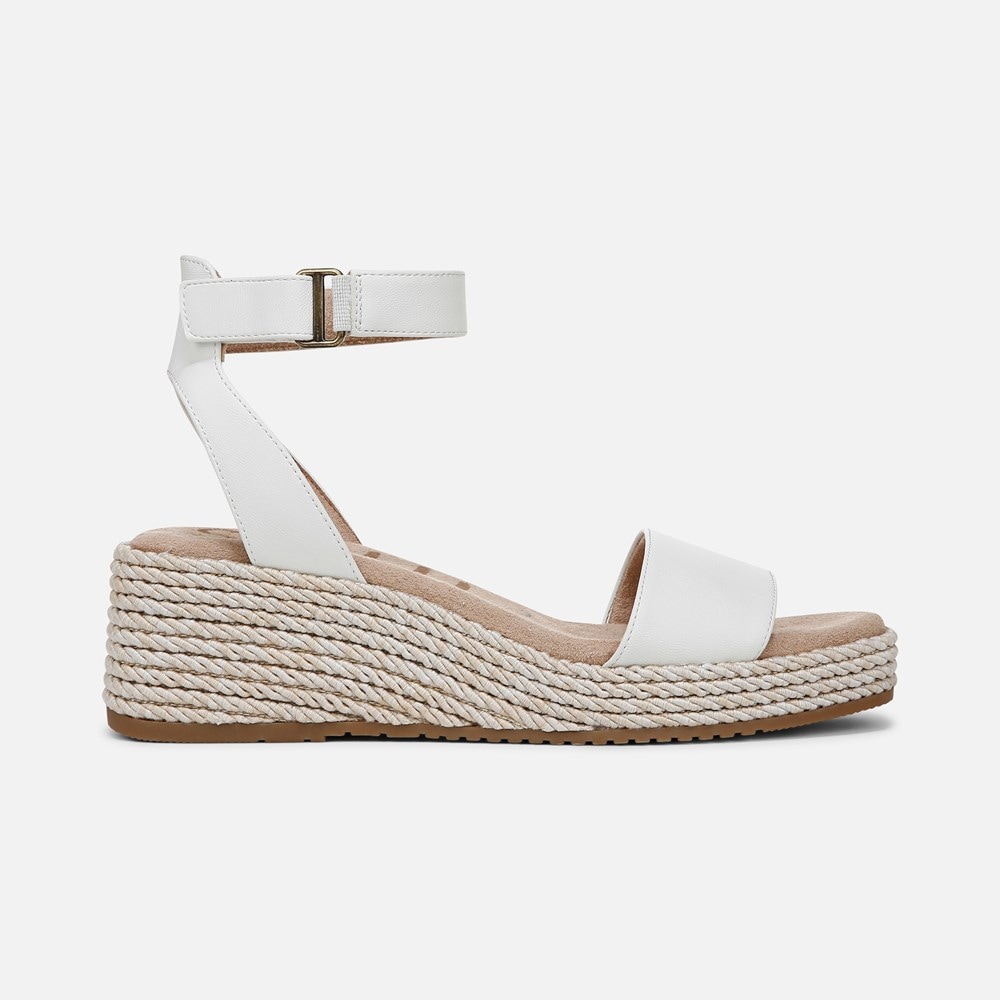 Naturalizer SOUL Gloria Espadrille - White Faux Leather Naturalizer SOUL Gloria Espadrille - White Faux Leather