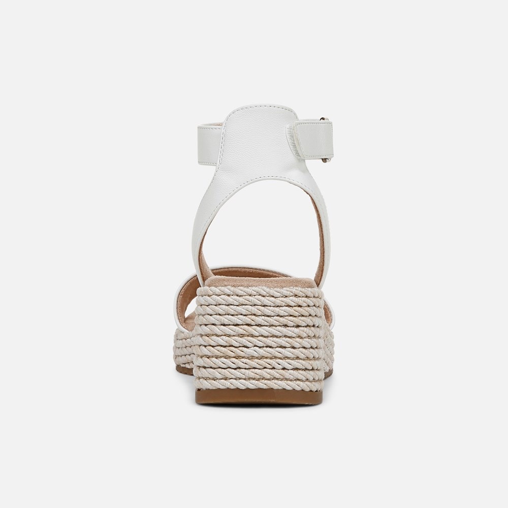Naturalizer SOUL Gloria Espadrille - White Faux Leather Naturalizer SOUL Gloria Espadrille - White Faux Leather