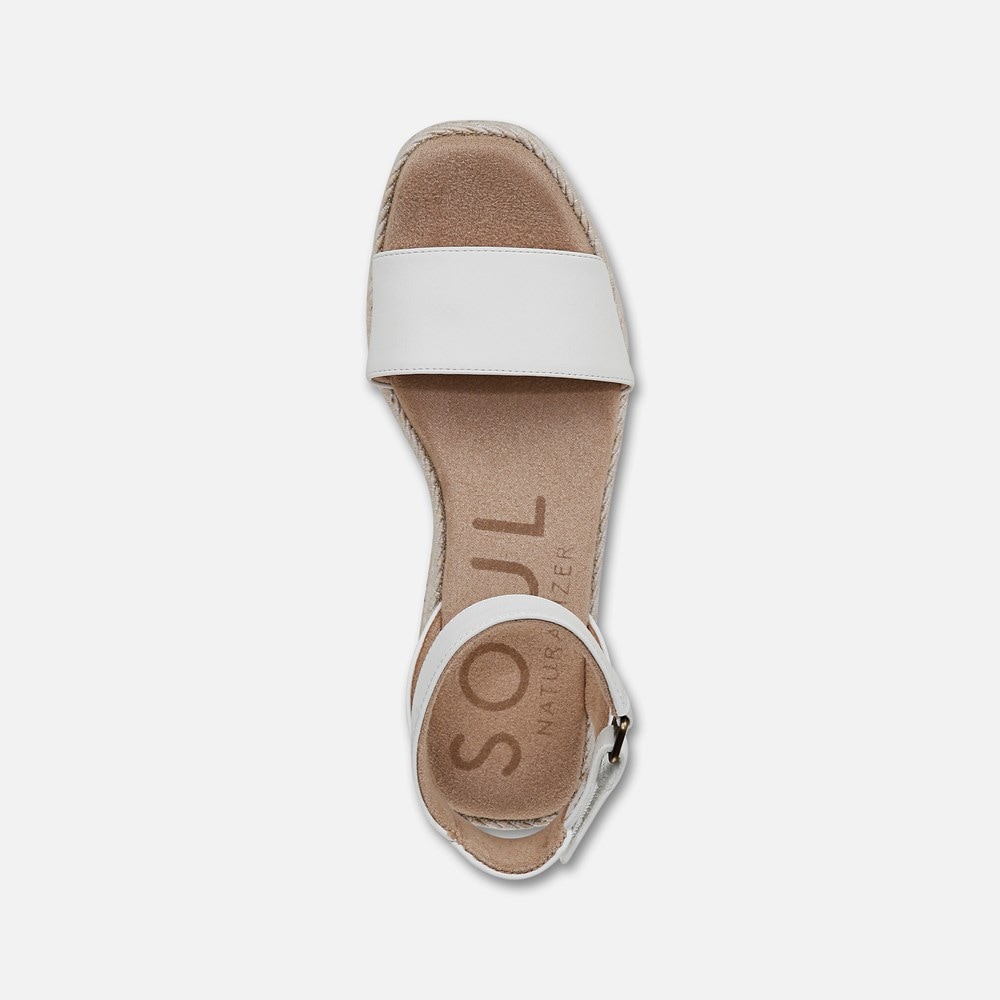 Naturalizer SOUL Gloria Espadrille - White Faux Leather Naturalizer SOUL Gloria Espadrille - White Faux Leather