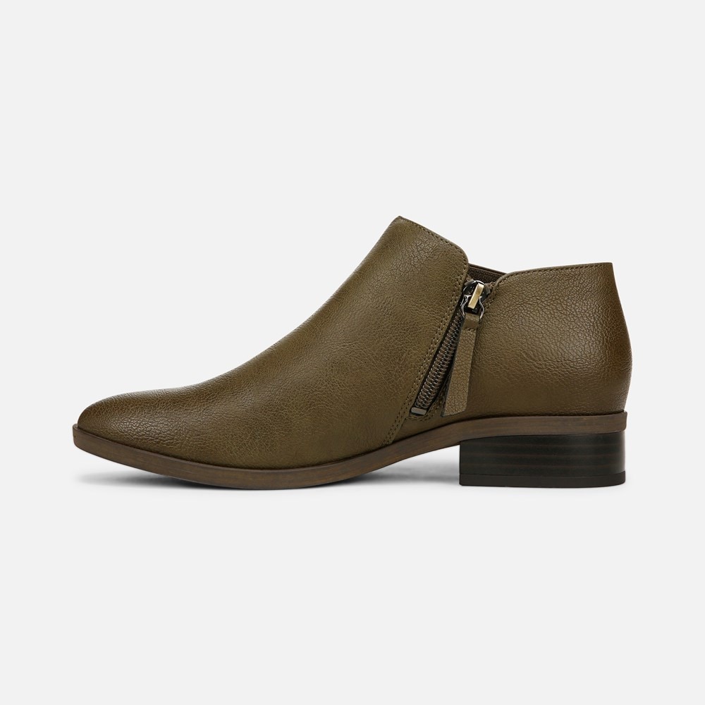 Naturalizer SOUL Respect Ankle Bootie - Moss Green Faux Leather Naturalizer SOUL Respect Ankle Bootie - Moss Green Faux Leather